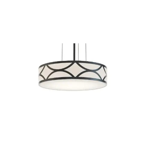AFX Lighting LAKP16LAJUDBK 16-in 30W Lake Pendant Light, 2400 lm, 120V-277V, CCT Select, Black
