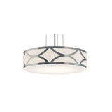 AFX Lighting  LAKP20LAJUDNP 20-in 42W Lake Pendant Light, 3200 lm, 120V-277V, CCT Select, Nickel