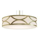 AFX Lighting  LAKP30LAJUDGD 30-in 60W Lake Pendant Light, 5400 lm, 120V-277V, CCT Select, Gold