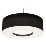 AFX Lighting MCP3044MBBK-BK 30-in 25W Montclair Pendant Light, 4-Light, E26, 120V, Black/Black