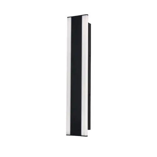 AFX Lighting REAW0524LAJUDBK 24-in 25W Rhea Outdoor Sconce, 1200 lm, 120V-277V, CCT Select, Black