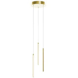 AFX Lighting RMTP04L30D1SB 12-in 13W Rosemont Pendant, 3-Light, 800 lm, 120V, 3000K, Brass