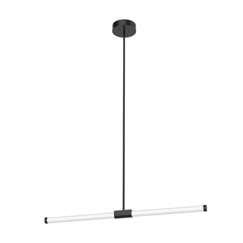 Kuzco Lighting LP18537-BK-UNV Akari 37-in Linear Pendant Ceiling Light - CCT: 3000K - Finish: Black