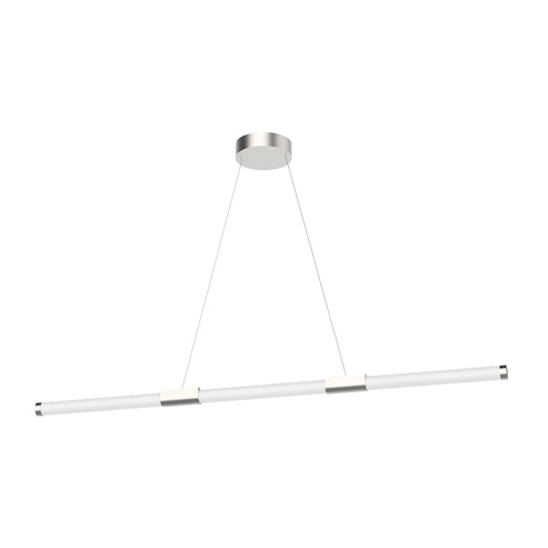 Kuzco Lighting LP18648-BN-UNV Akari 48-in Linear Pendant Ceiling Light - CCT: 3000K - Finish: Brushed Nickel