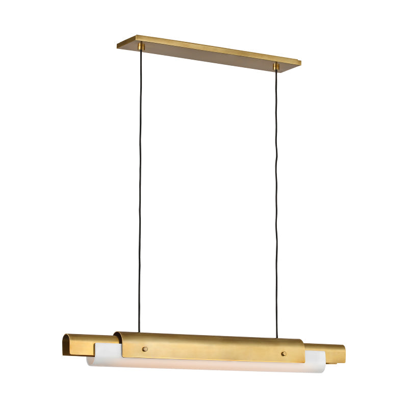 Visual Comfort Architectural AKLS675WDHABOP Ambrose 36" LED Chandelier - Hand-Rubbed Antique Brass - 10.3W 3000K-1800K - 145 Lumens - CRI 90