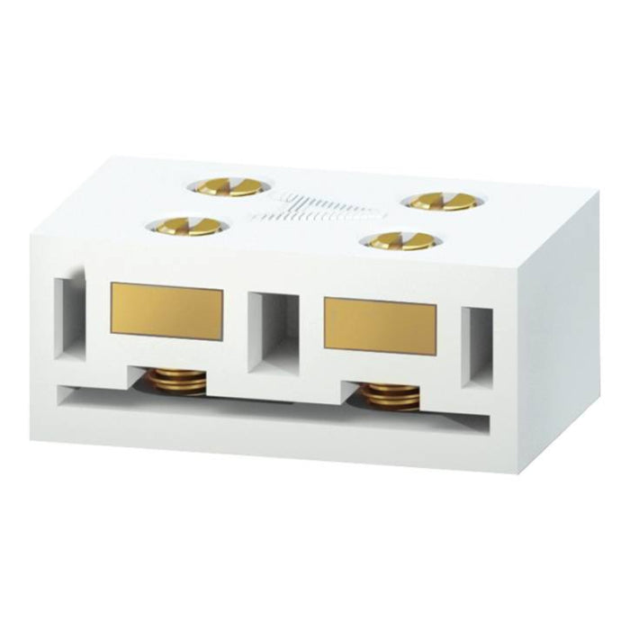 Alloy LED AL-01-18-9900-100 AmpChamp Straight Connector for PrimaLine 6.6 Gen 2 LED Tape Light - Pack of 100