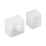 Alloy LED AL-01-72-9961 PrimaLine Neon 200 TB - Silicone End Caps - Left/Right Side - 1 Pair Pack - (Includes 1 Open, 1 Closed - White)