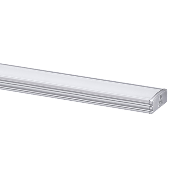 Alloy LED AL-50-03-0111-KIT Surfa 1 Surface-Mount Channel Kit - 4' - 1 Channel - 1 Diffuser Cover - 2 Pairs of End Caps - 5 Mounting Clips and Screws