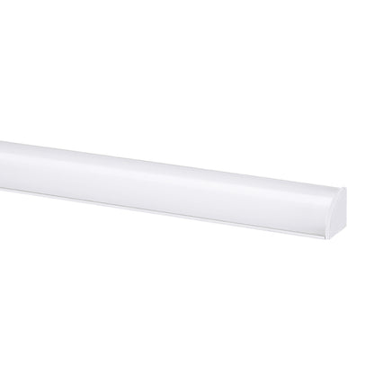 Alloy LED AL-50-04-0115-KIT-WH Surfa 2 Channel Kit - 7' - 1 Gloss White Channel - 1 Diffuser Cover - 4 Pairs of End Caps - 10 Mounting Clips and Screws