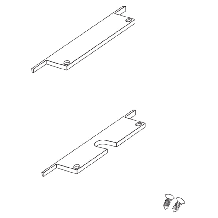 Alloy LED AL-50-09-9956-WH Ankr 1 - Aluminum End Caps 10 Pair Pack: 10 Open - 10 Closed with Screws