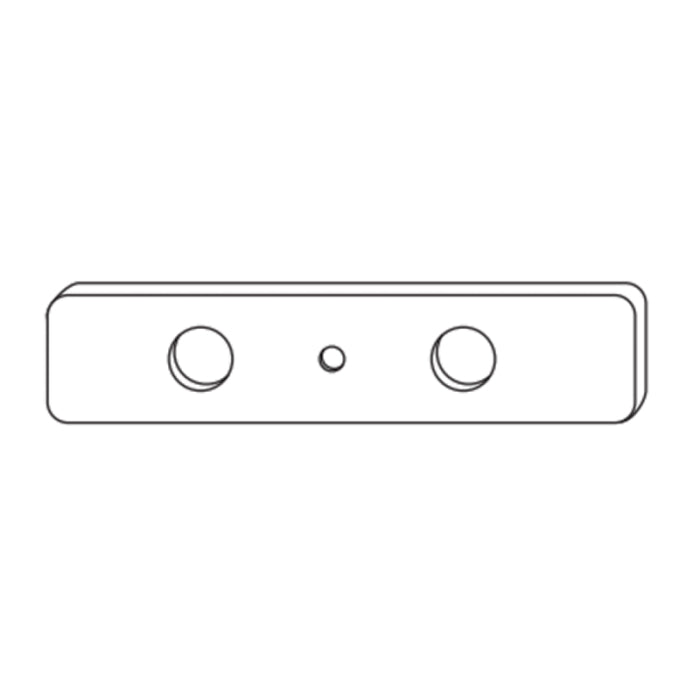 Alloy LED AL-50-29-9992-AL Mudr 1 - In-Wall Straight Connecting Bracket - 2-Pack with 4 Pre-Threaded Set Screws