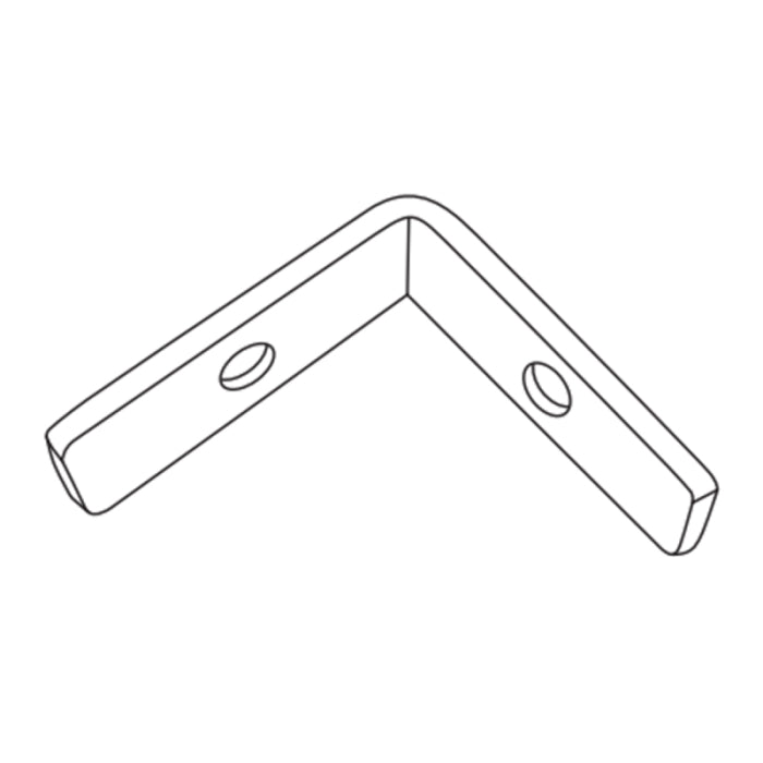 Alloy LED AL-50-29-9993-AL Mudr 1 In-Wall - L Bracket for Mitred Corners - 2-Pack with 4 Pre-Threaded Set Screws