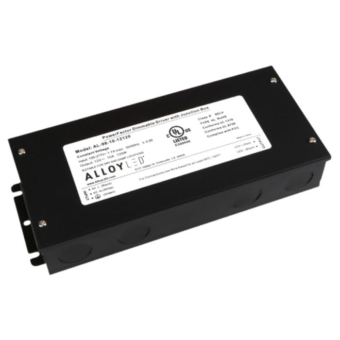 Alloy LED AL-98-10-12300-MT-7 PowerFactor Multi-Tap MLV Dimmable Driver - UL Listed NEMA 4X Junction Box - 12V - 5 x 60W Ports - Pack of 7