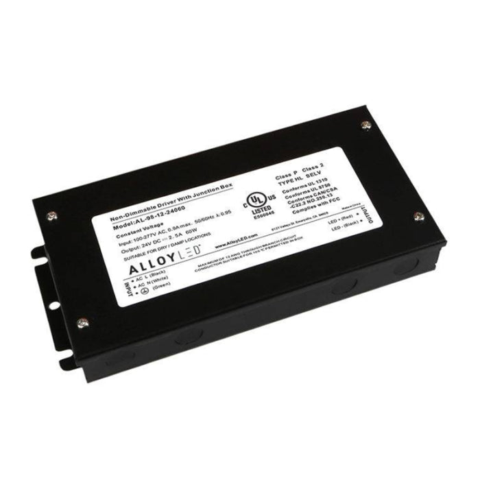 Alloy LED AL-98-12-24060 PowerFactor Non-Dimmable Driver - UL Listed NEMA 4X Junction Box - 24V - 60W