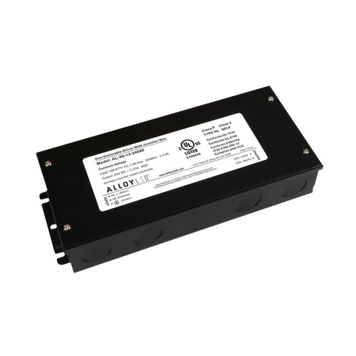 Alloy LED AL-98-12-24080 PowerFactor Non-Dimmable Driver - UL Listed NEMA 4X Junction Box - 24V - 80W