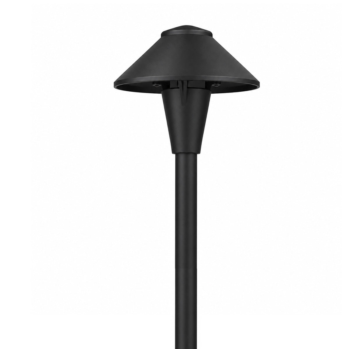 Focus Industries AL01L12BRSBKM OMNI Super Saver LED Cast Brass China Hat Area Light - Wattage: 3W - Lumens: 300lm - Material: Cast Brass - Finish: Black Magic