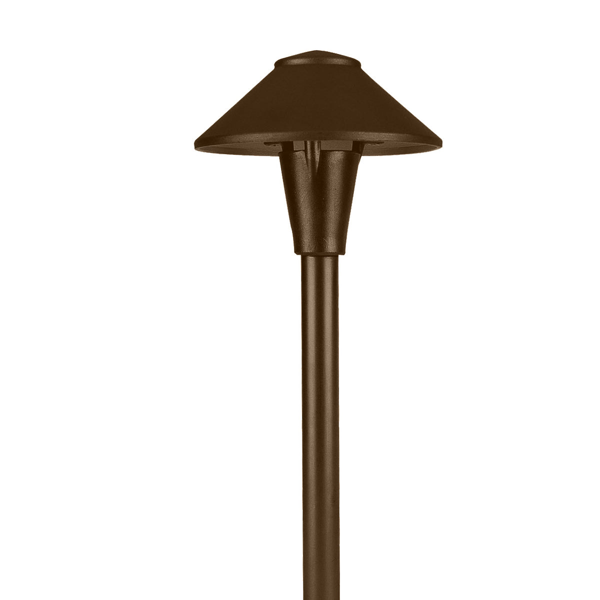 Focus Industries AL01L13BRT OMNI Super Saver LED Cast Aluminum China Hat Area Light - Wattage: 3W - Lumens: 270lm - Material: Cast Aluminum - Finish: Bronze Texture
