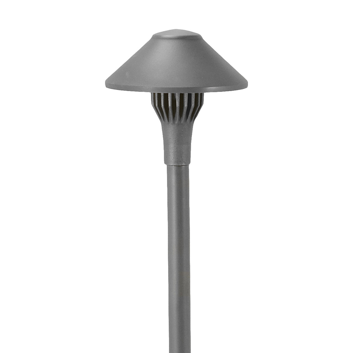 Focus Industries AL01LEDPBAT 4W Cast Brass China Hat Led Panel Area Light - Hat Size: 5.5" - Lumens: 480lm - CCT: 3000K - Material: Brass - Finish: Black Acid