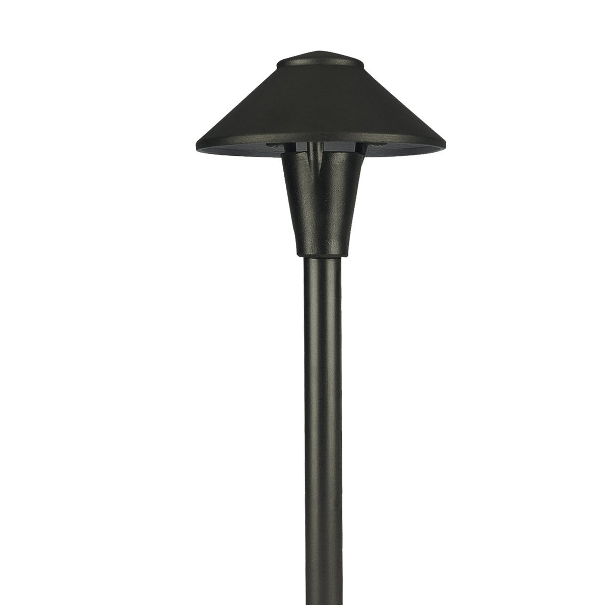 Focus Industries AL01SMLEDPBLT Cast Alum Mini China Hat - Light Source: 4W LED Panel - Hat Size: 3.5 inch - Finish: Black Texture