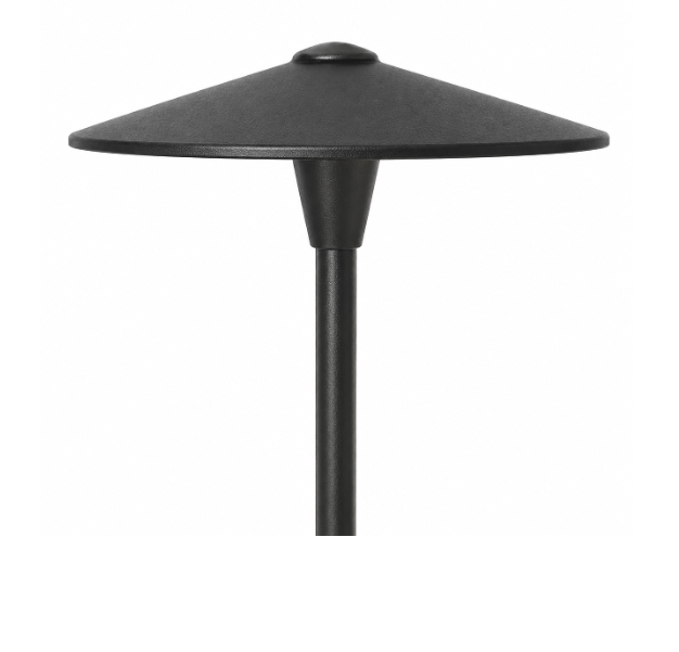 Focus Industries AL05AHNLCPR Cast Alum China Hat Area Light - Hat Size: 10 inch - Adjustable Hub - No Lamp - Finish: Chrome Powder