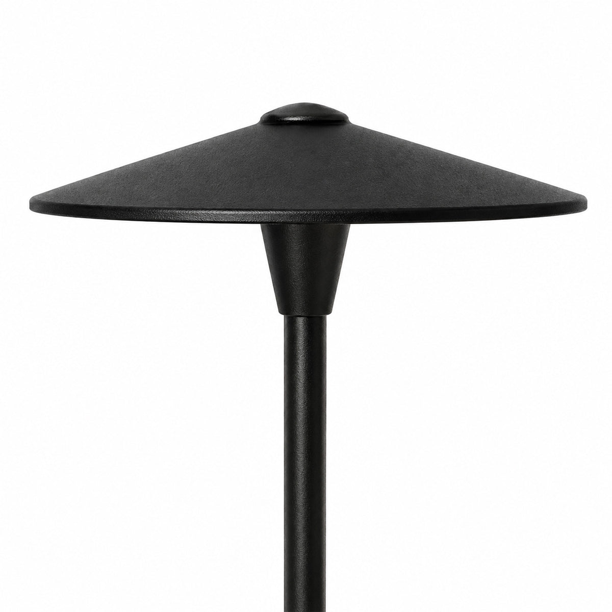 Focus Industries AL05L12HTX OMNI Super Saver LED Cast Aluminum Area Light - China Hat: 10" - Watts: 3W - Lumens: 300lm - Color Temperature: 3000K - Color: Hunter Texture - Finish: Aluminum