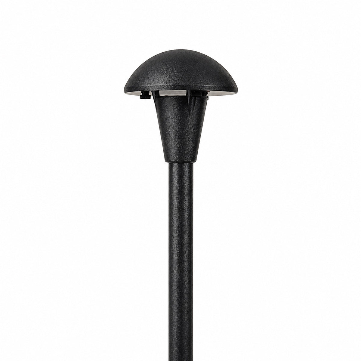 Focus Industries AL06SMNLBLT 3.5” Brass Mushroom Hat Area Light - No Lamp - Finish: Black Texture