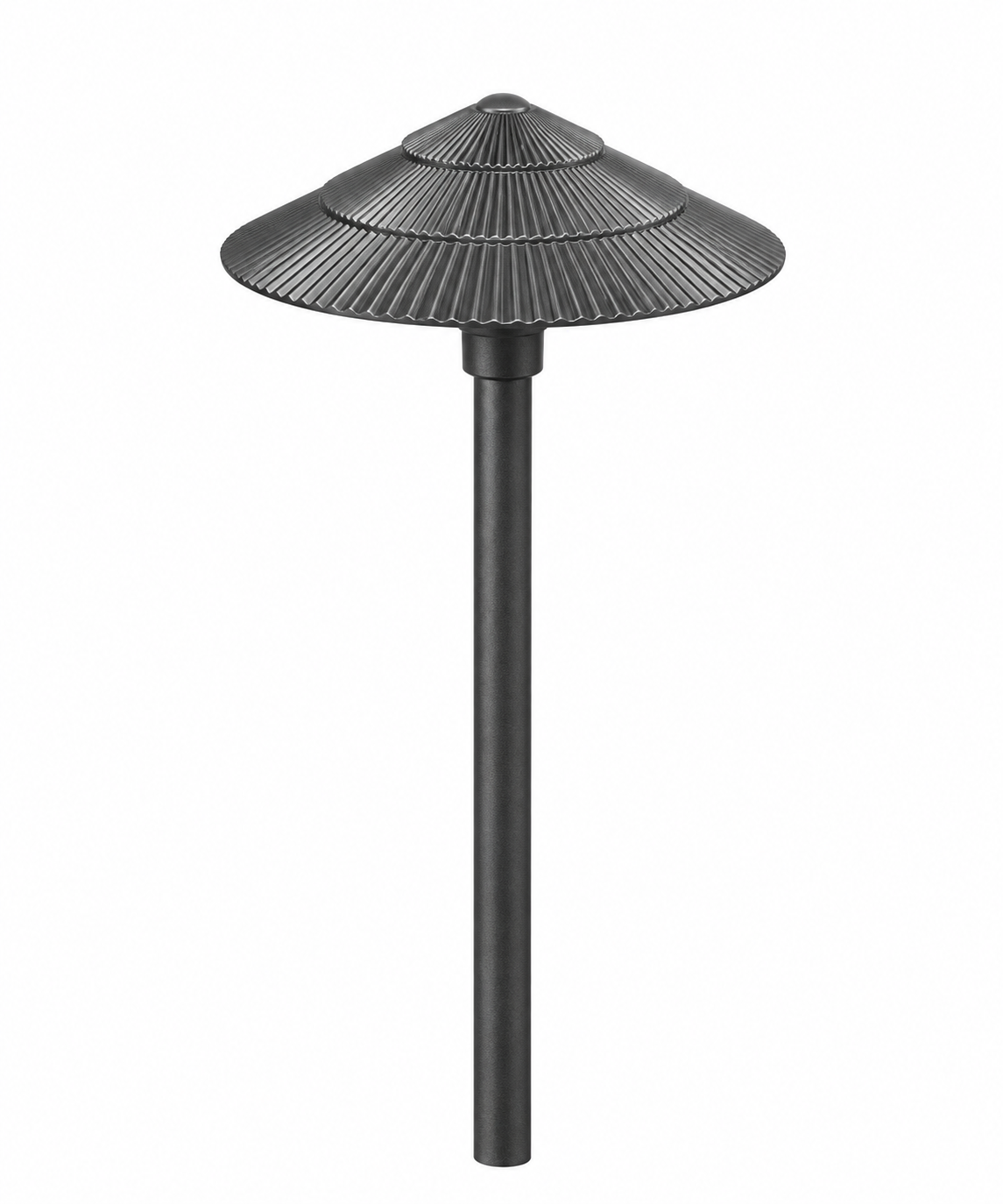 Focus Industries AL15AHNLRST Standard Version Tiki Hat with Adjustable Hub Area Light - No Lamp - Finish: Rust