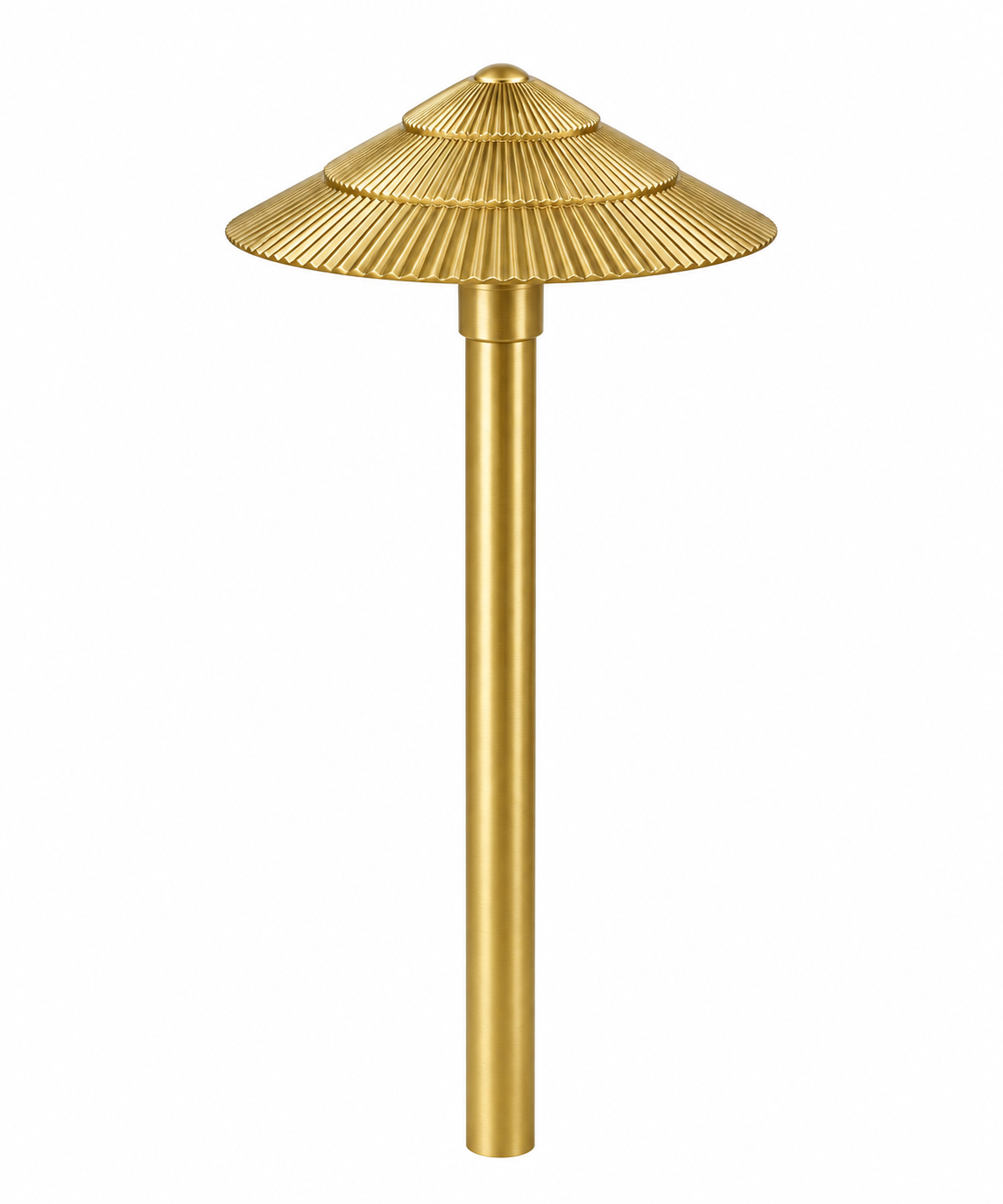 Focus Industries AL15CP24NLGU10BAV 24" Commercial Post Area Light – GU10 No Lamp - Finish: Acid Verde Brass