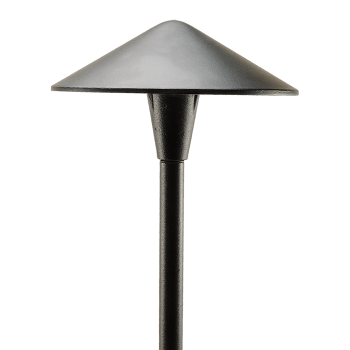 Focus Industries AL17SMLEDPBRS Cast Brass Mini China Hat - Light Source: 4W LED Panel - Hat Size: 5.5 inch - Material: Brass - Finish: Unfinished Brass