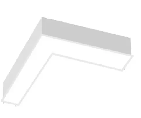 EnvisionLED ALIN-12x12L-UL-5CCT 2.5W/4W/5W 12-in L-Shaped Up Light, 120V-277V, CCT Select, White