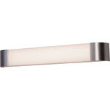 AFX Lighting ALNV540540LAJD2SN 4-Ft Allen Vanity Light Fixture W/White Acrylic Shade, Satin Nickel Finish