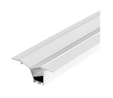 Core Lighting ALP2700TL-96-FR-WH 1" Wall Wash Trimless Profile, Frosted,  White Finish