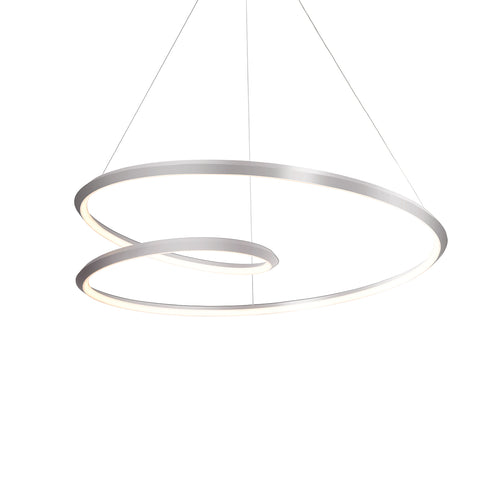 Kuzco Lighting PD22339-BN-UNV-010 Ampersand 39-in Pendant Ceiling Light - CCT: 3000K - Finish: Brushed Nickel
