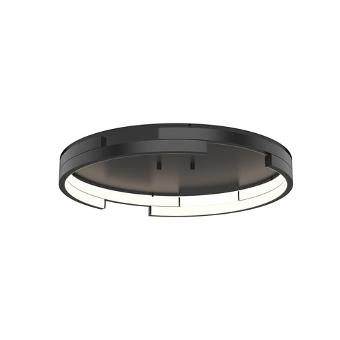 Kuzco Lighting FM52719-BK-UNV-010 Anello Minor 19-in Flush Mount Ceiling Light - CCT: 3000K - Finish: Black