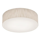 AFX Lighting ANF1524LAJUD-JT-BB Anton Flush Mount W/ Backup, 120V-277V, Selectable CCT, Jute Finish