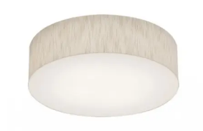 AFX Lighting ANF1932LAJUD-JT-MSBB Anton Flush Mount w/ Motion & Batttery, 120V-277V, Selectable CCT, Jute Finish