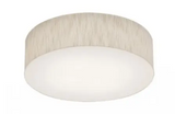 AFX Lighting ANF1932LAJUD-JT-MSBB Anton Flush Mount w/ Motion & Batttery, 120V-277V, Selectable CCT, Jute Finish