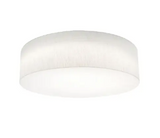 AFX Lighting ANF2432L5AJUD-LW-BB 24-in 42W Anton Flush Mount w/BBU, 120V-277V, Selectable CCT, L. White