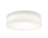 AFX Lighting ANF2432L5AJUD-LW-MSBB 24-in 42W Anton Flush Mount w/ BBU & MS, 120V-277V, CCT Select, L. White