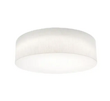 AFX Lighting ANF2432L5AJUD-LW-MS 24-in 42W Anton Flush Mount w/ MS, 120V-277V, Selectable CCT, L. White