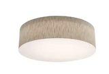 AFX Lighting ANF3044L5AJUD-JT-BB 30-in 60W Anton Flush Mount w/ Backup, 120V-277V, Selectable CCT, Jute