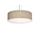 AFX Lighting ANP1524LAJUDBK-JT Anton 15 Inch LED Drum Pendant In Black With Jute Shade-White Bottom Acrylic Diffuser