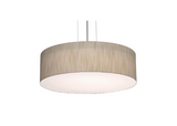 AFX Lighting ANP1524MBBK-JT Anton 3 Light 15 Inch Drum Pendant In Black With Jute Shade-White Bottom Acrylic Diffuser