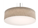 AFX Lighting ANP3044L5AJUDBK-JT Anton 30 Inch CCT LED Drum Pendant In Black With Jute Shade-White Bottom Acrylic Diffuser