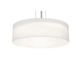 AFX Lighting ANP3044MBSN-LW Anton 4 Light 30 Inch Drum Pendant In Satin Nickel With Linen White Shade-White Bottom Acrylic Diffuser