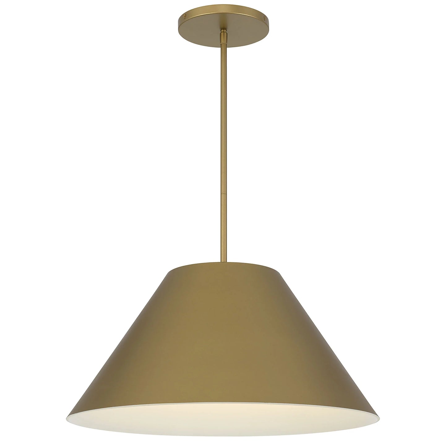 Alteck lighting AP0078-5CCT-W-PB 21.88" Jaz LED Pendant Light With Modern Indoor & Outdoor Hanging Fixture - Finish: Painted Brass