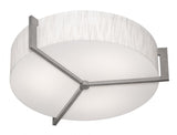 AFX Lighting APF1524LAJUDWG-JT APEX 17" LED FLUSH MOUNT, Selectable CCT, Gray/Jute