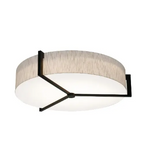 AFX Lighting APF3044L5AJUDES-JT-BB 33-in 60W Apex Flush Mount w/ BB, 120V-277V, CCT Select, Espresso/Jute