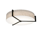 AFX Lighting APF3044L5AJUDES-JT Apex LED 33.33 inch Espresso Flush Mount Ceiling Light in Jute