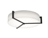 AFX Lighting APF3044L5AJUDES-LW-BB 33-in 60W Apex LED Flush Mount w/ BB, 120V-277V, CCTSelect, ES/Linen White